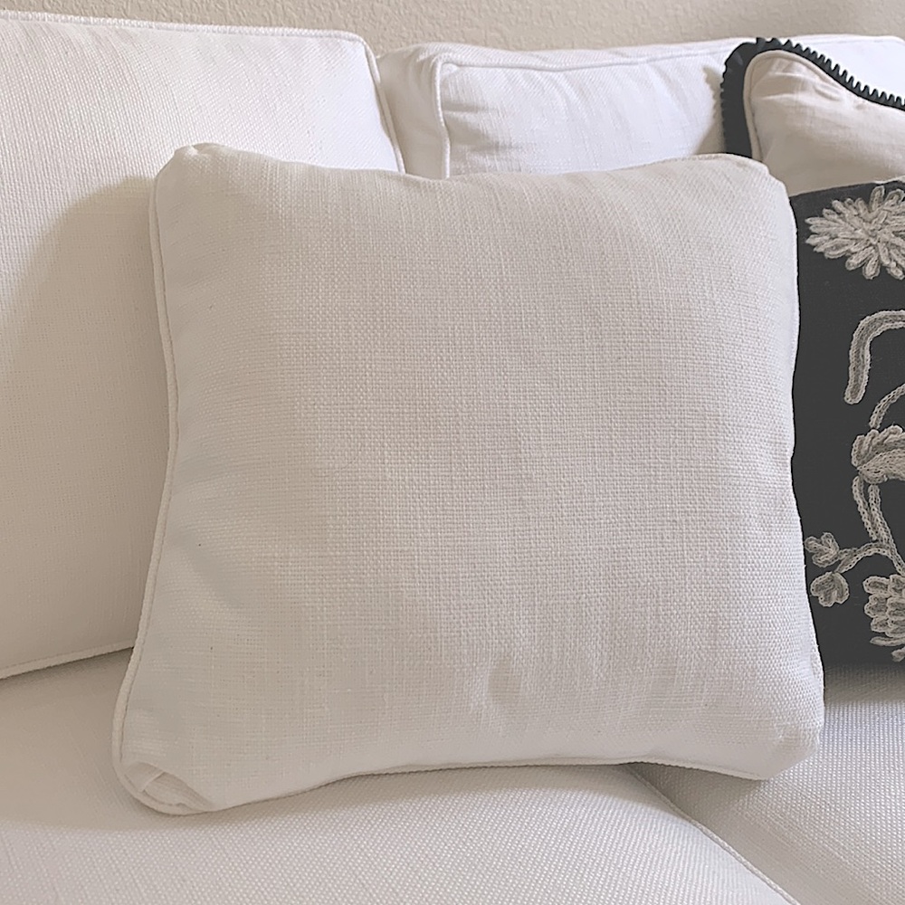 Ethan Allen White Pillow.